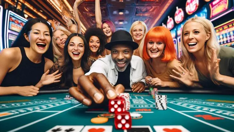 Digital interface showing online casino trends and data analysis for 2024