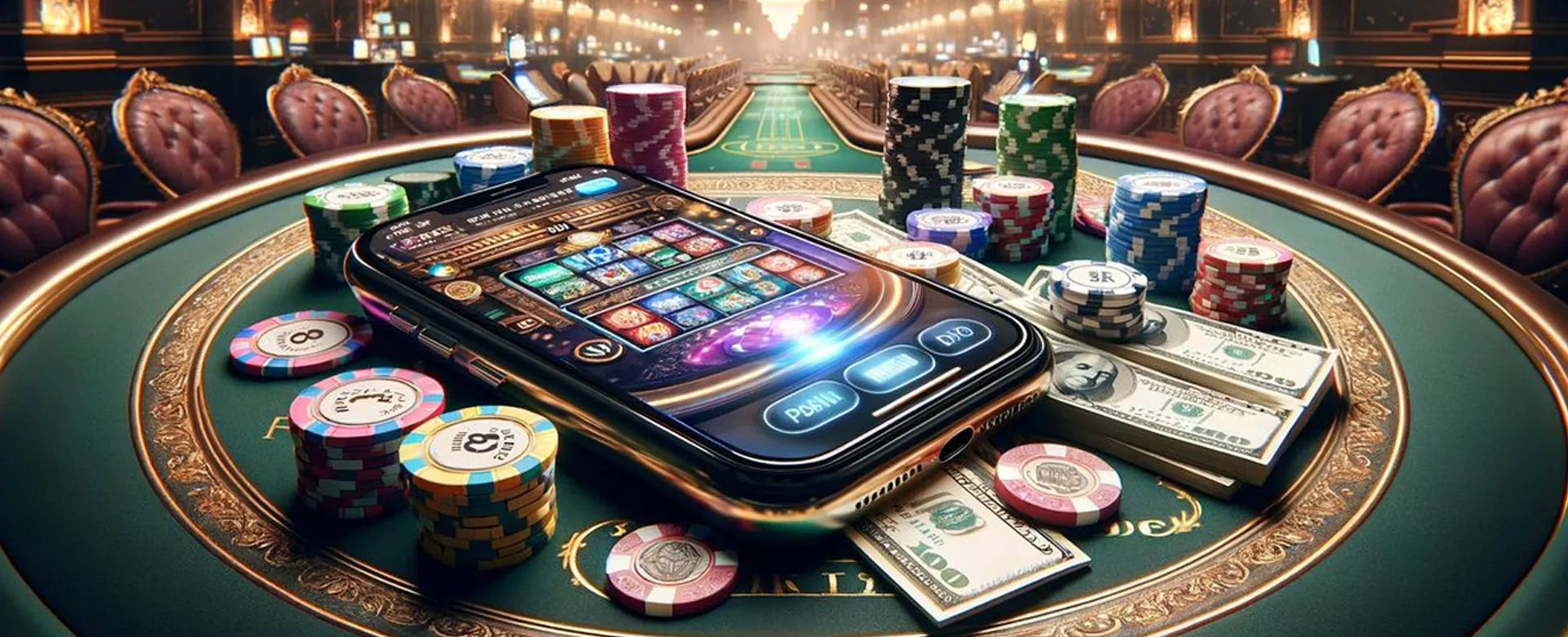 Exciting 21 online casino registration banner with golden accents