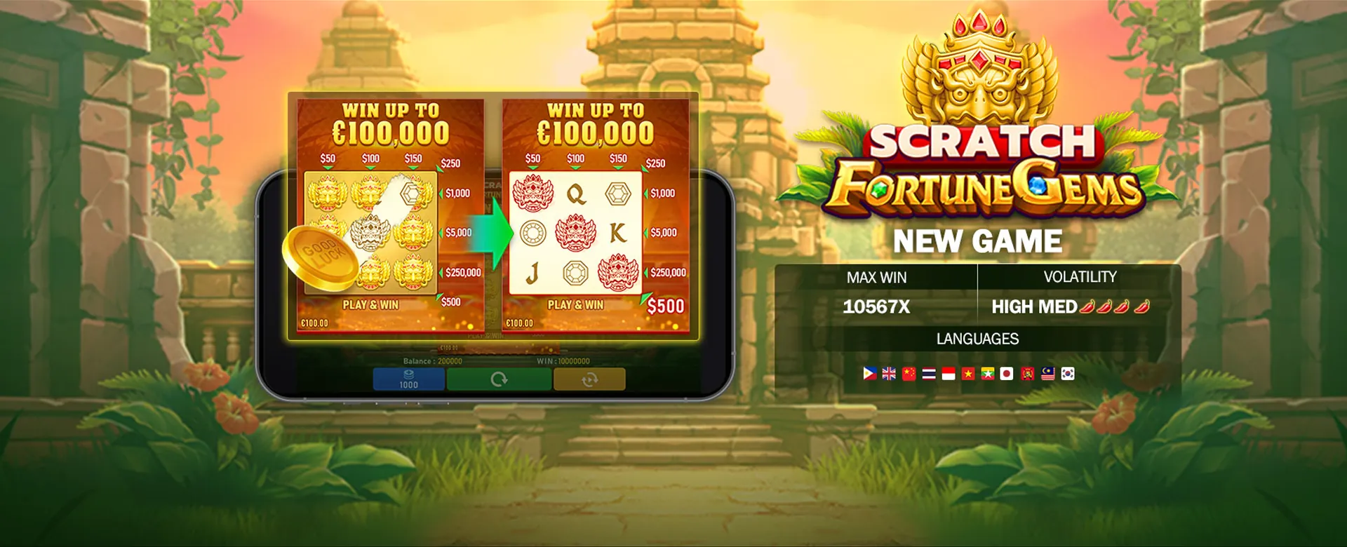 Digital currencies and blockchain symbols integrated with casino chips, representing crypto gambling